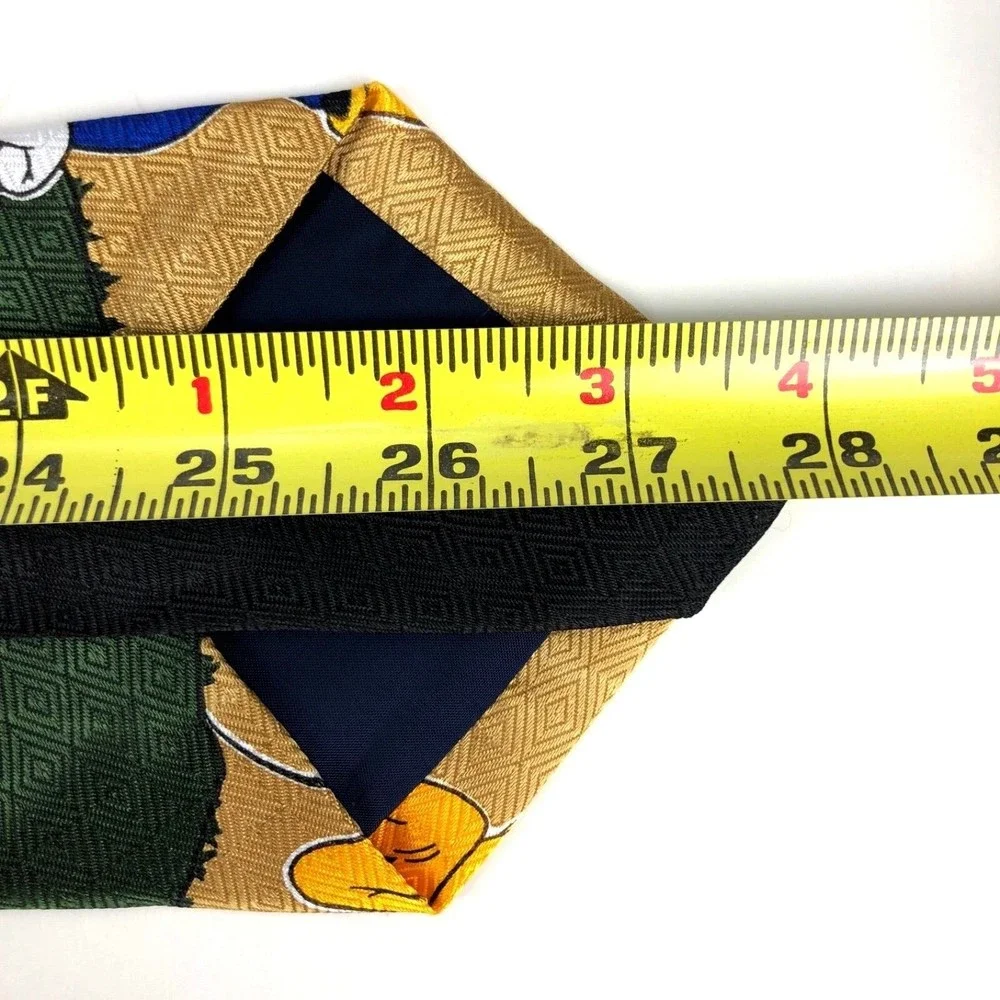 Mickey Unlimited Tie MICKEY MOUSE PLUTO GOOFY Golf Necktie Made In Korea 4x56